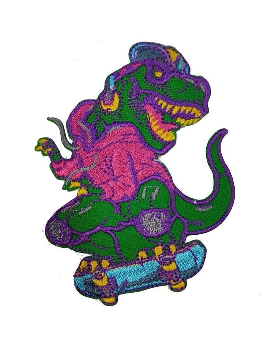 Parche decorativo para ropa Dinosaur01 aplicación bordado