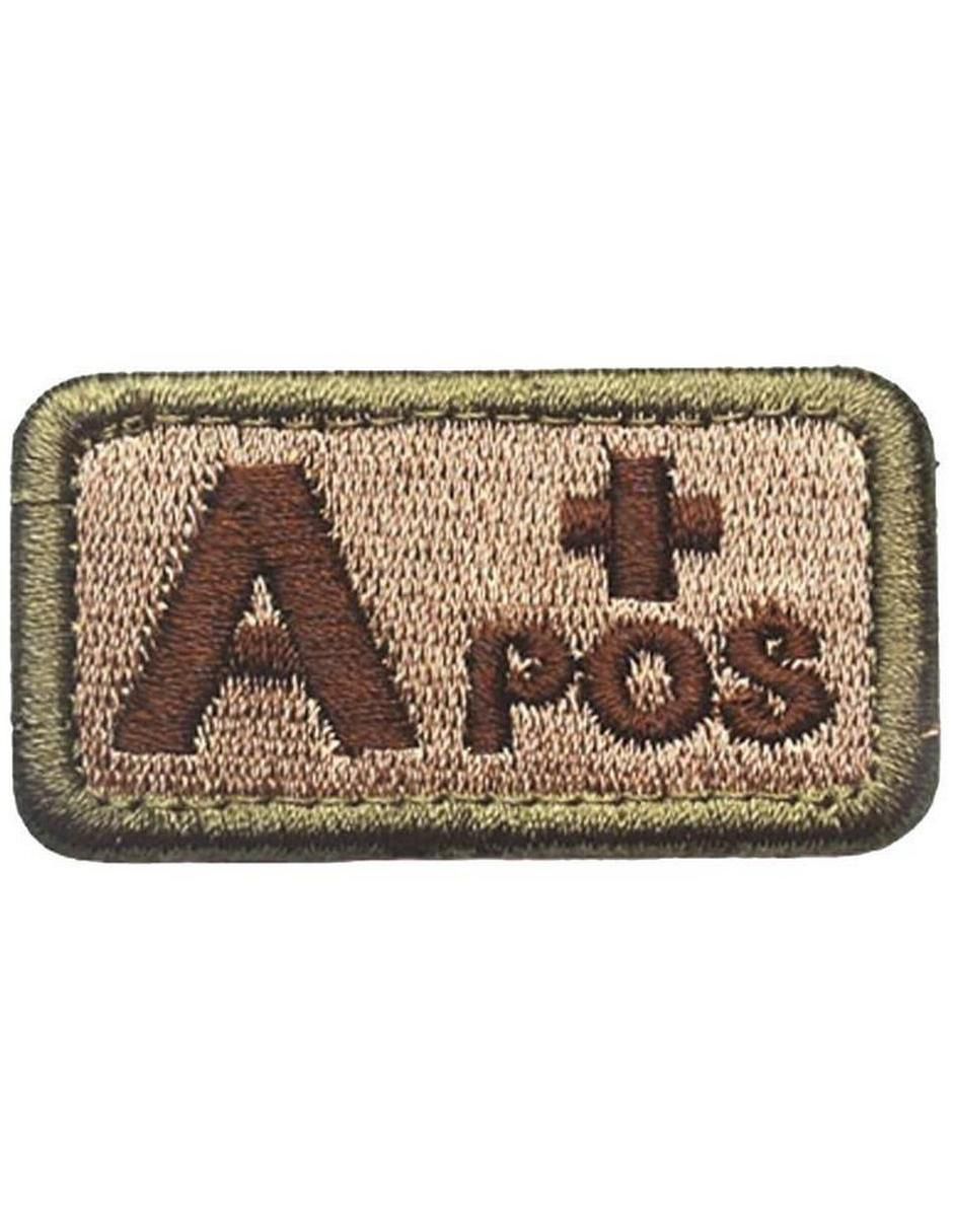 Parche decorativo para ropa Tipo de sangre A+ aplicación bordado