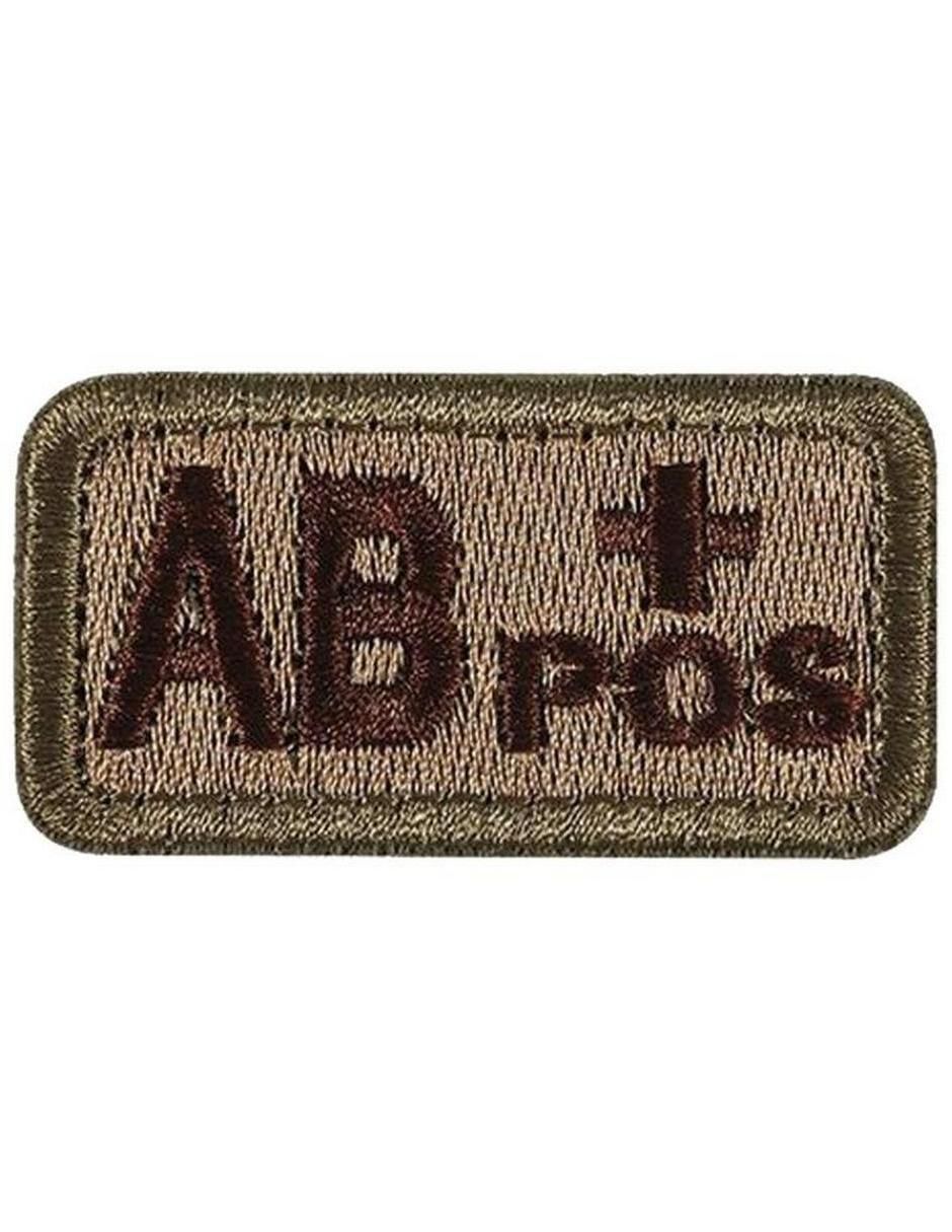 Parche decorativo para ropa Tipo de sangre AB+ aplicación bordado Parche decorativo para ropa Tipo de sangre AB+ aplicación bordado