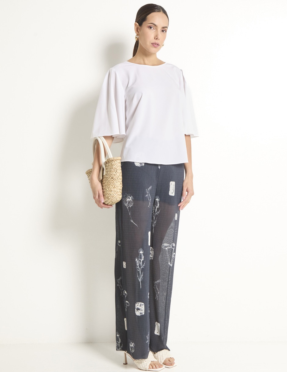 Pantalón relaxed wide leg para mujer 3