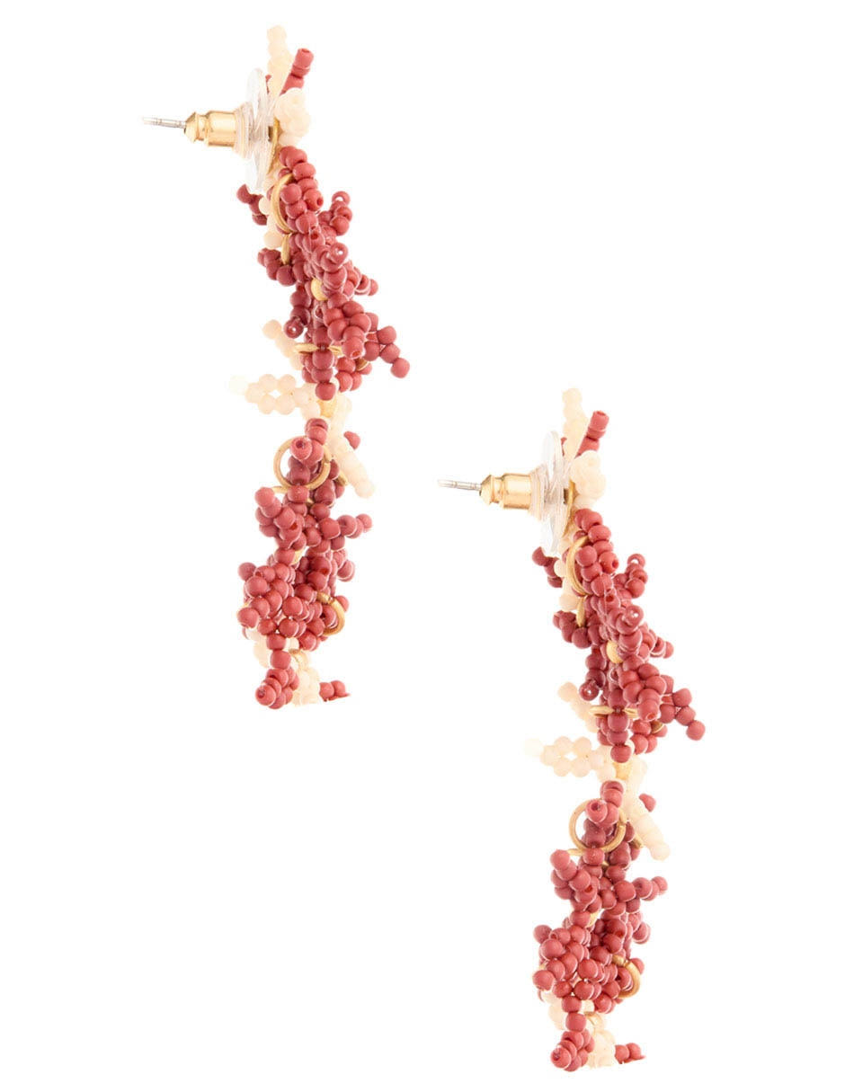 Aretes de flor con acabado mate 3