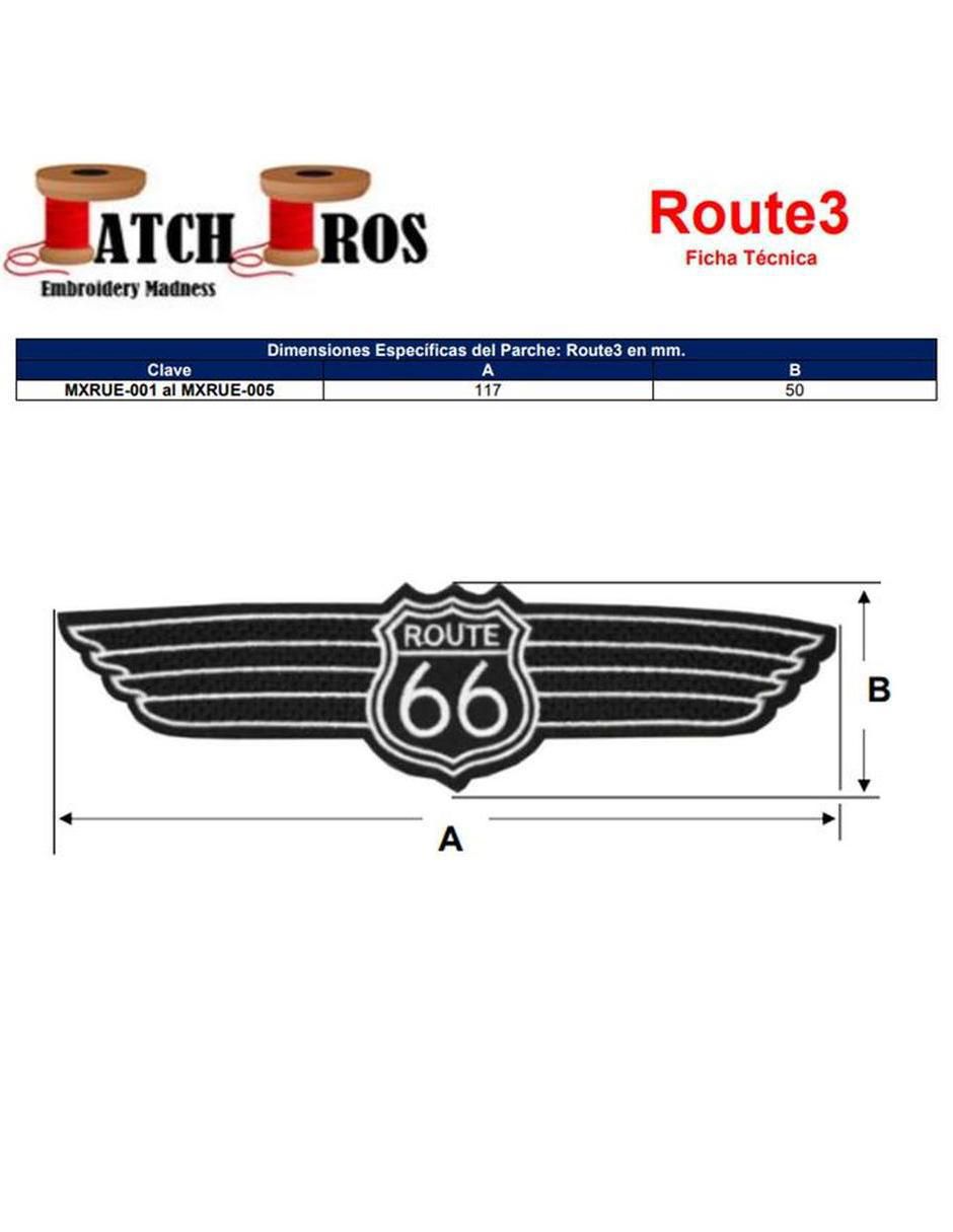 Parche decorativo para ropa Route03 aplicación bordado 2