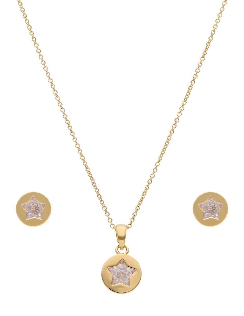Aretes y collar de estrella fantasía