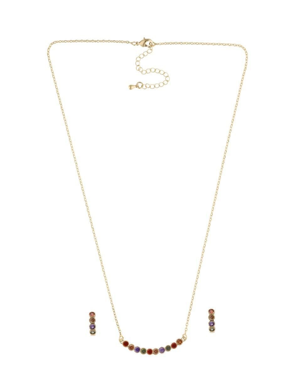 Aretes y collar fantasía 3