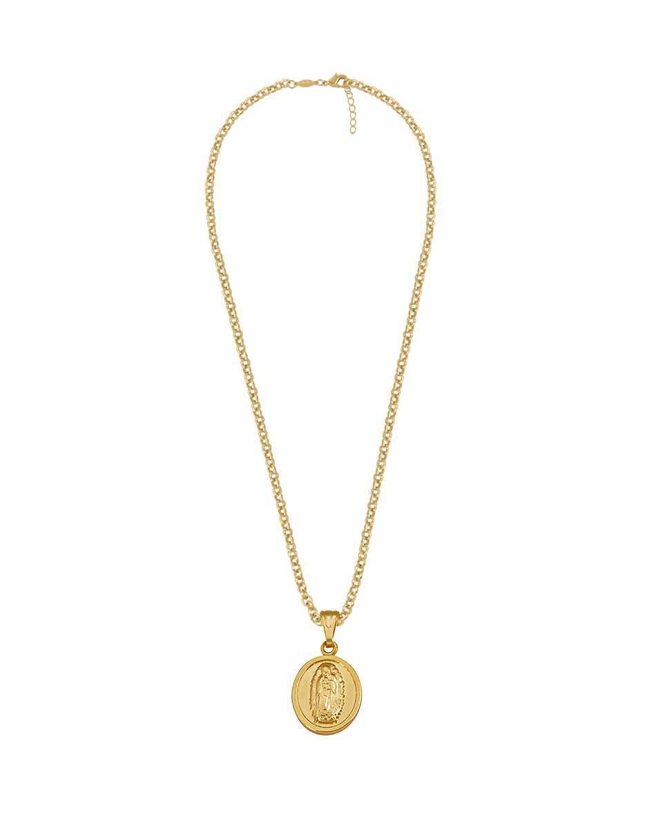 Collar con dije virgen de guadalupe 18 K 3