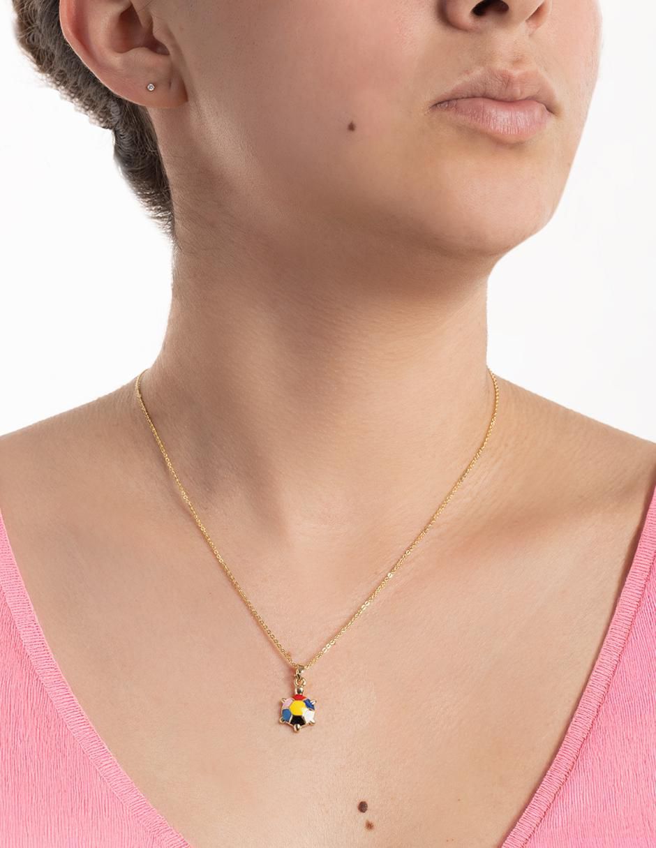 Collar con dije de tortuga 18 K 2