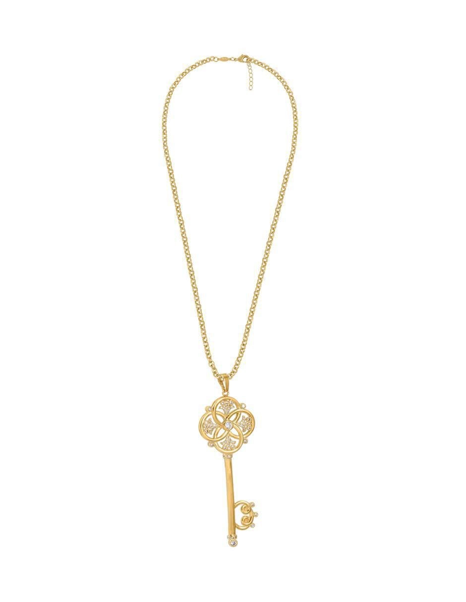 Collar con dije de llave 18 K 3