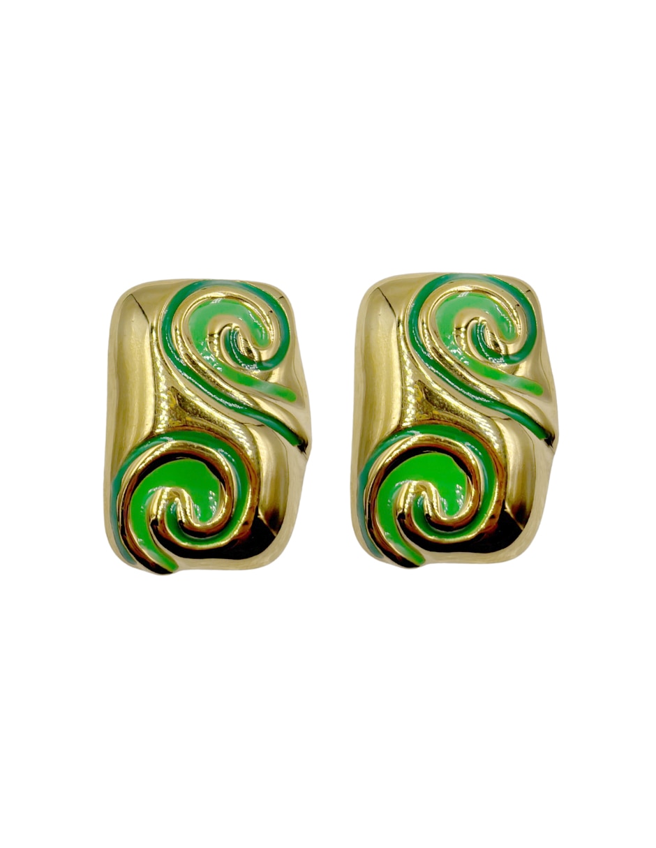 Aretes largos de metal