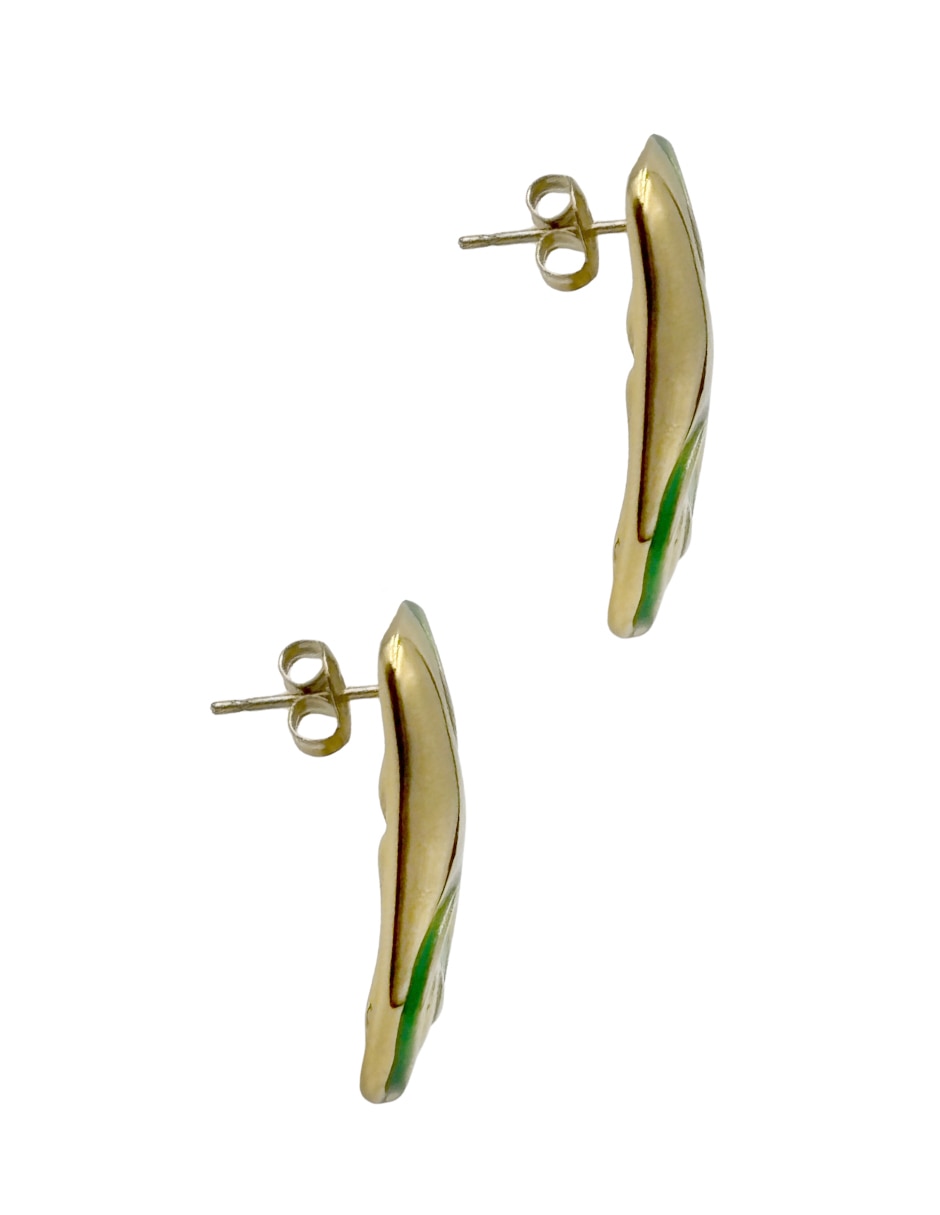 Aretes largos de metal 4