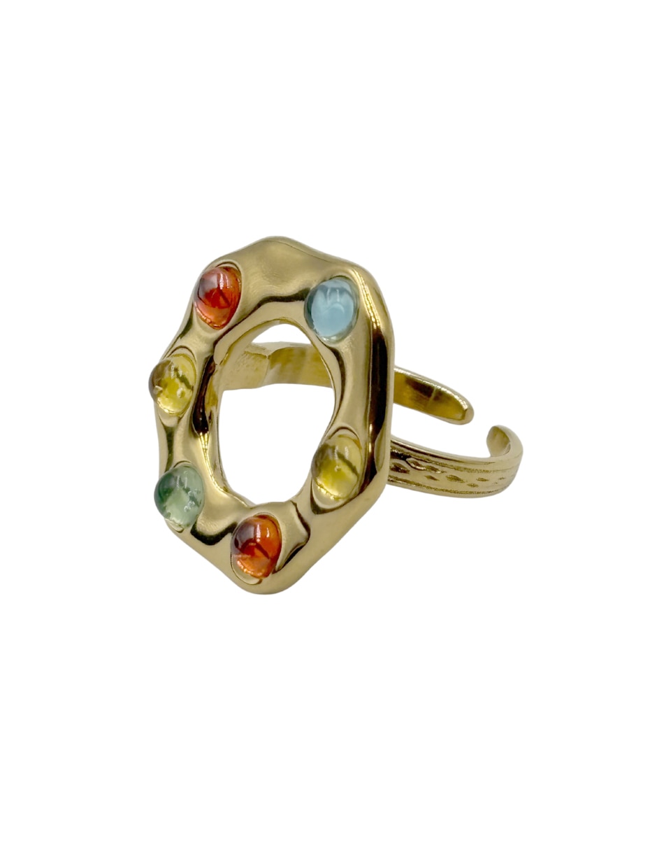 Anillo martillado