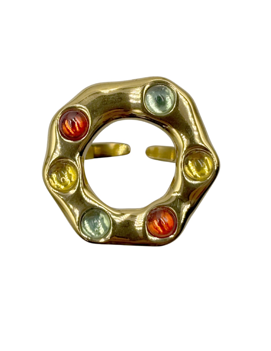 Anillo martillado 7