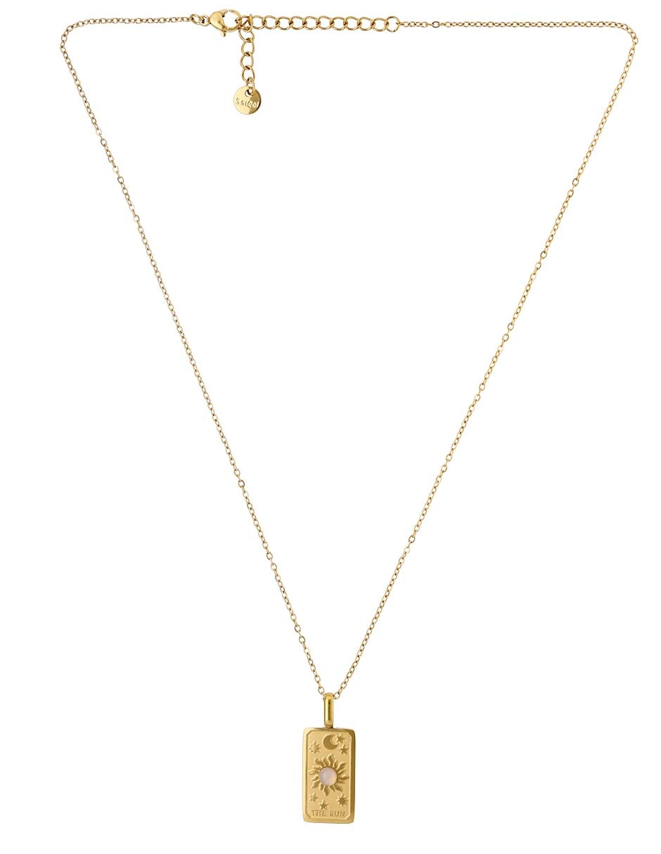 Collar con dije rectangular 5