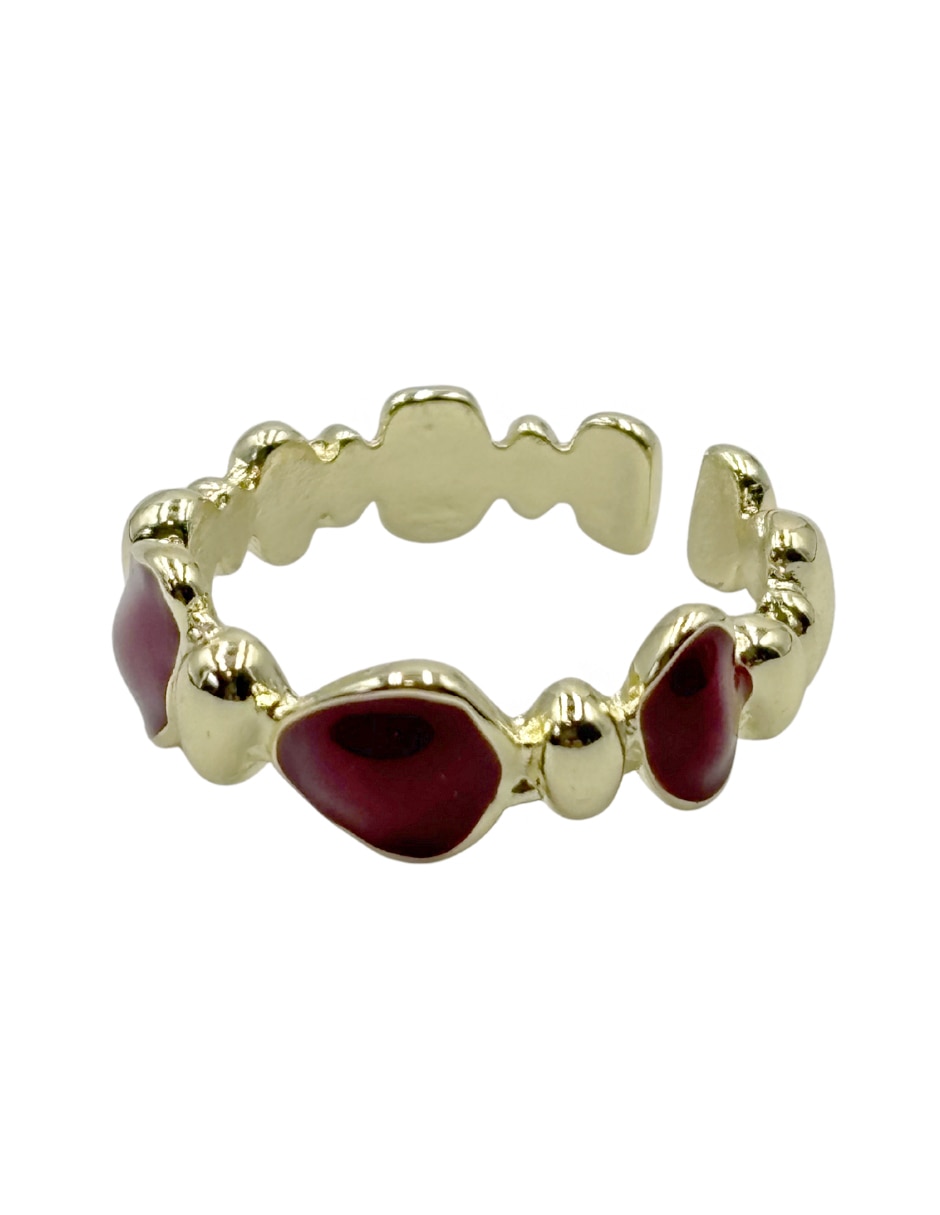 Anillo martillado