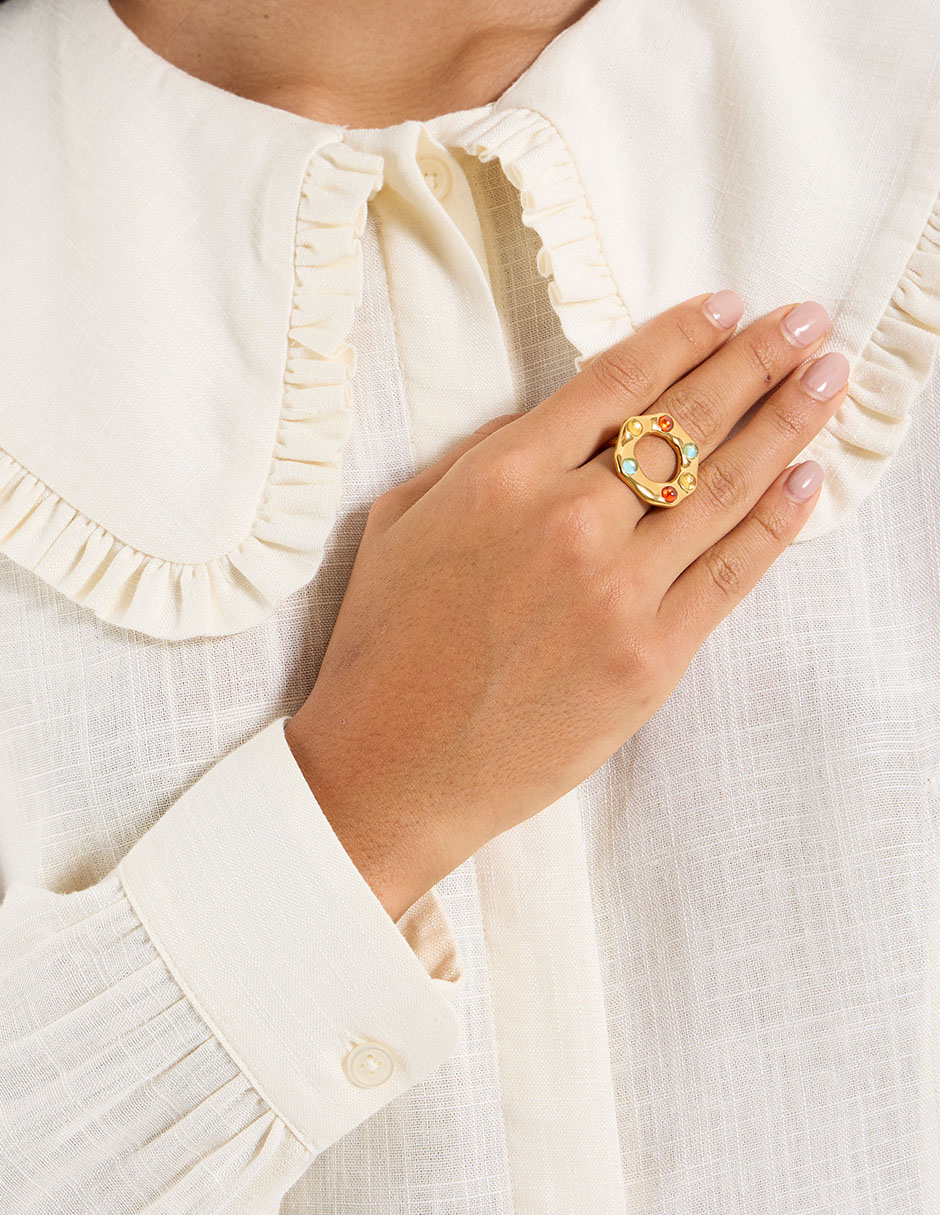 Anillo martillado 12