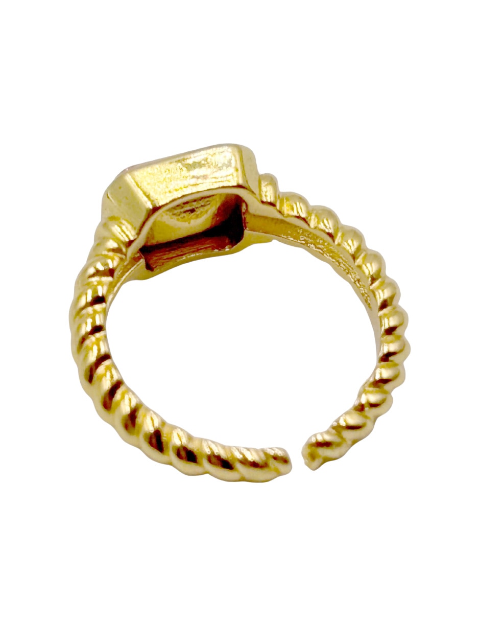 Anillo rectangular brillante 7