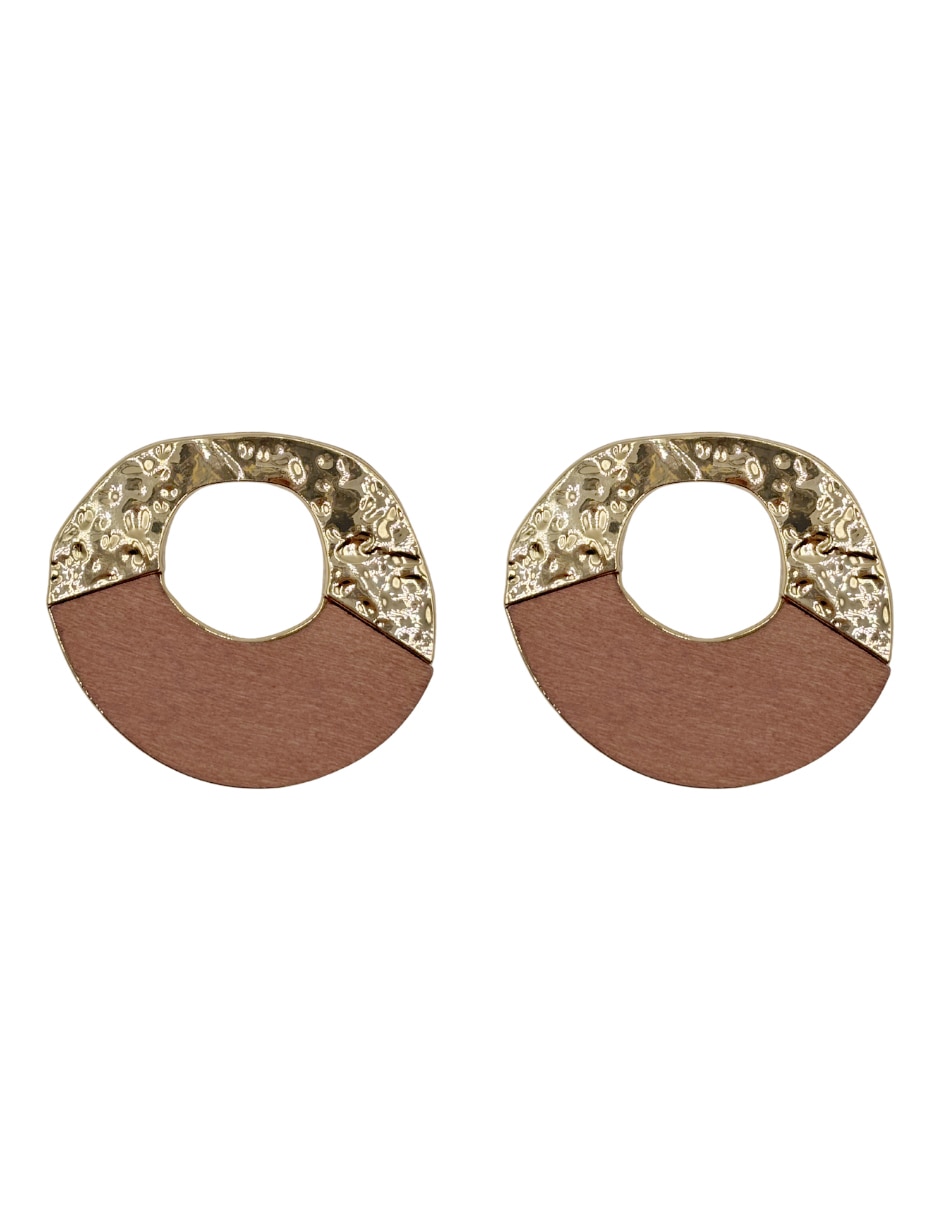 Aretes de círculo con acabado liso Aretes de círculo con acabado liso