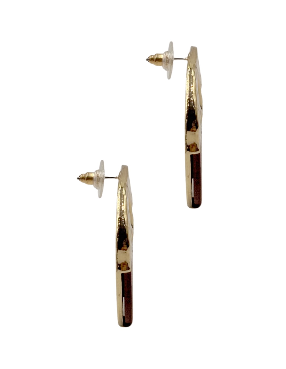 Aretes de círculo con acabado liso 2