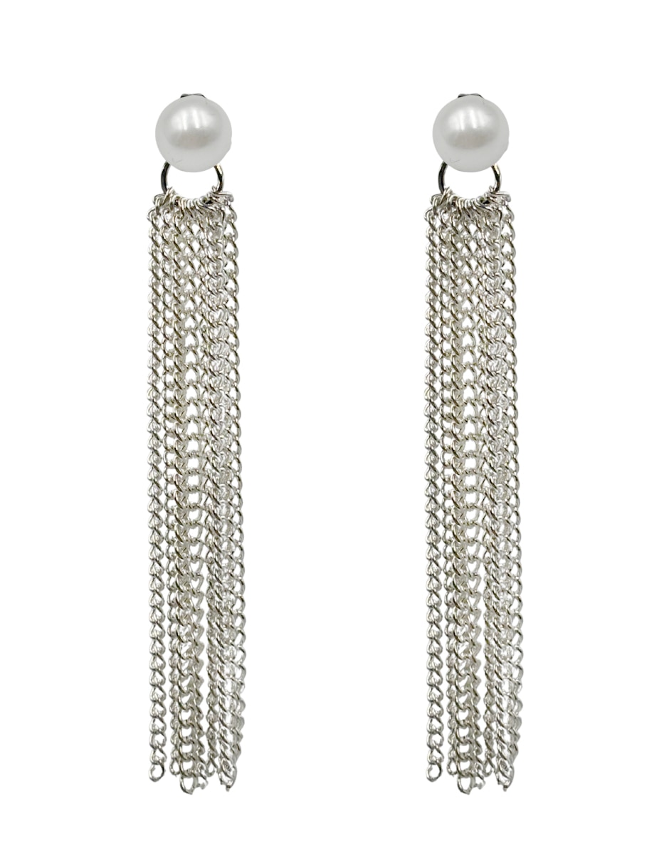 Aretes de círculo con acabado brillante
