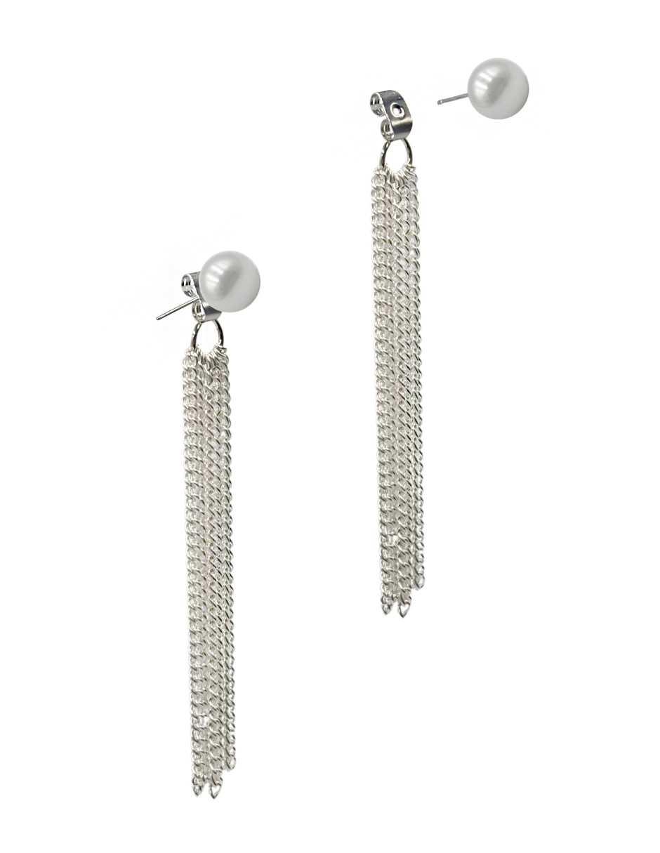 Aretes de círculo con acabado brillante 4