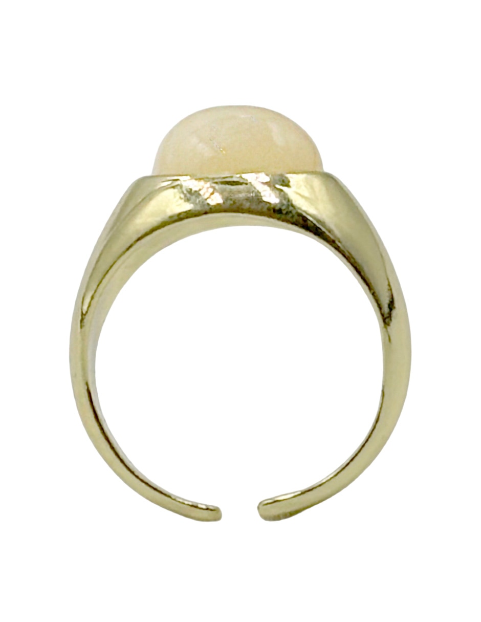 Anillo "de (si aplica)" asimétrica sin familia no aplica sin kilataje "de" metal sin gema liso 5