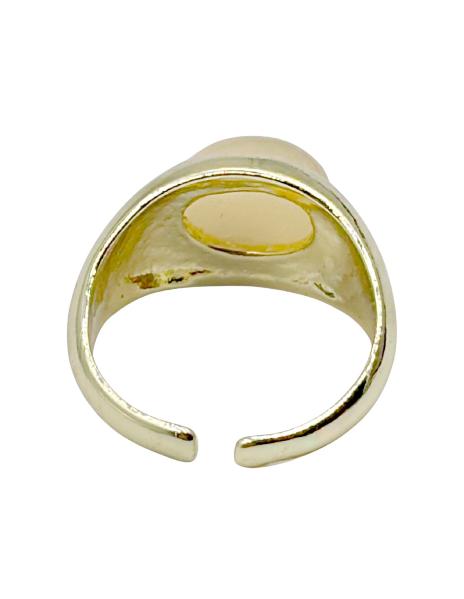 Anillo "de (si aplica)" asimétrica sin familia no aplica sin kilataje "de" metal sin gema liso 6