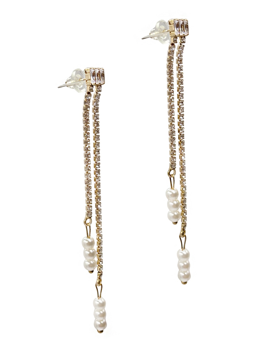 Aretes cuadrados con acabado brillante 5