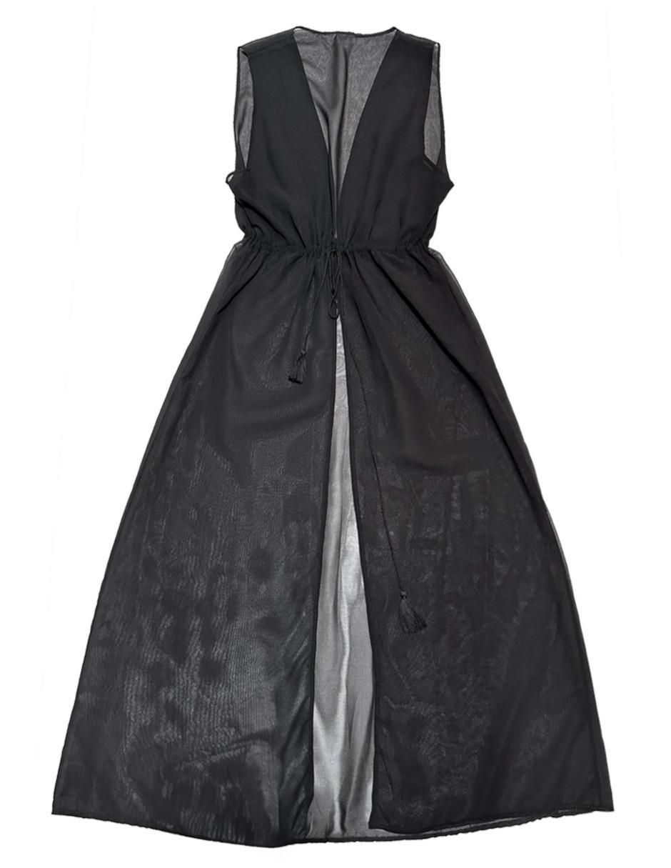 Salida de playa vestido con pompón para mujer 3