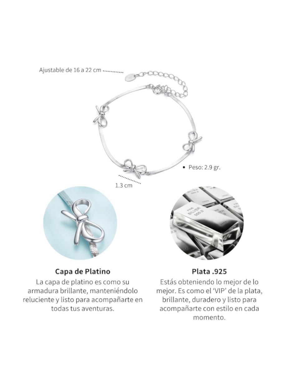 Pulsera de plata P 925 Beauty con acabado pulido 3