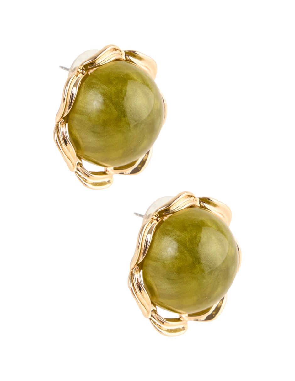Aretes redondos Lieb con acabado brillante 2
