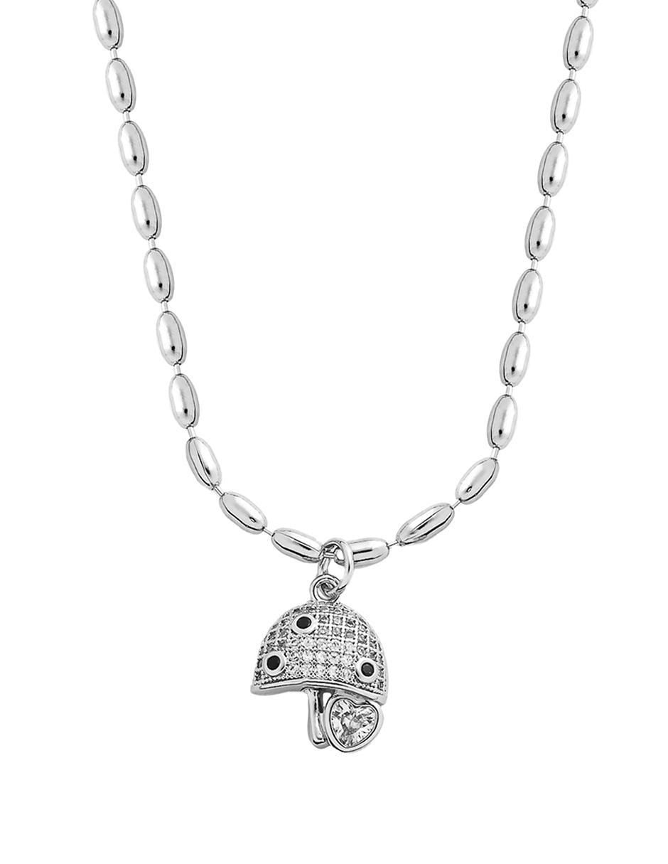 Collar con dije de hongo