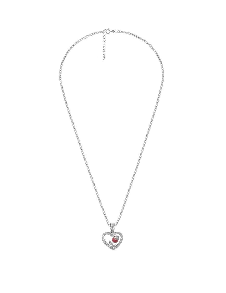 Collar con dije de corazón 3
