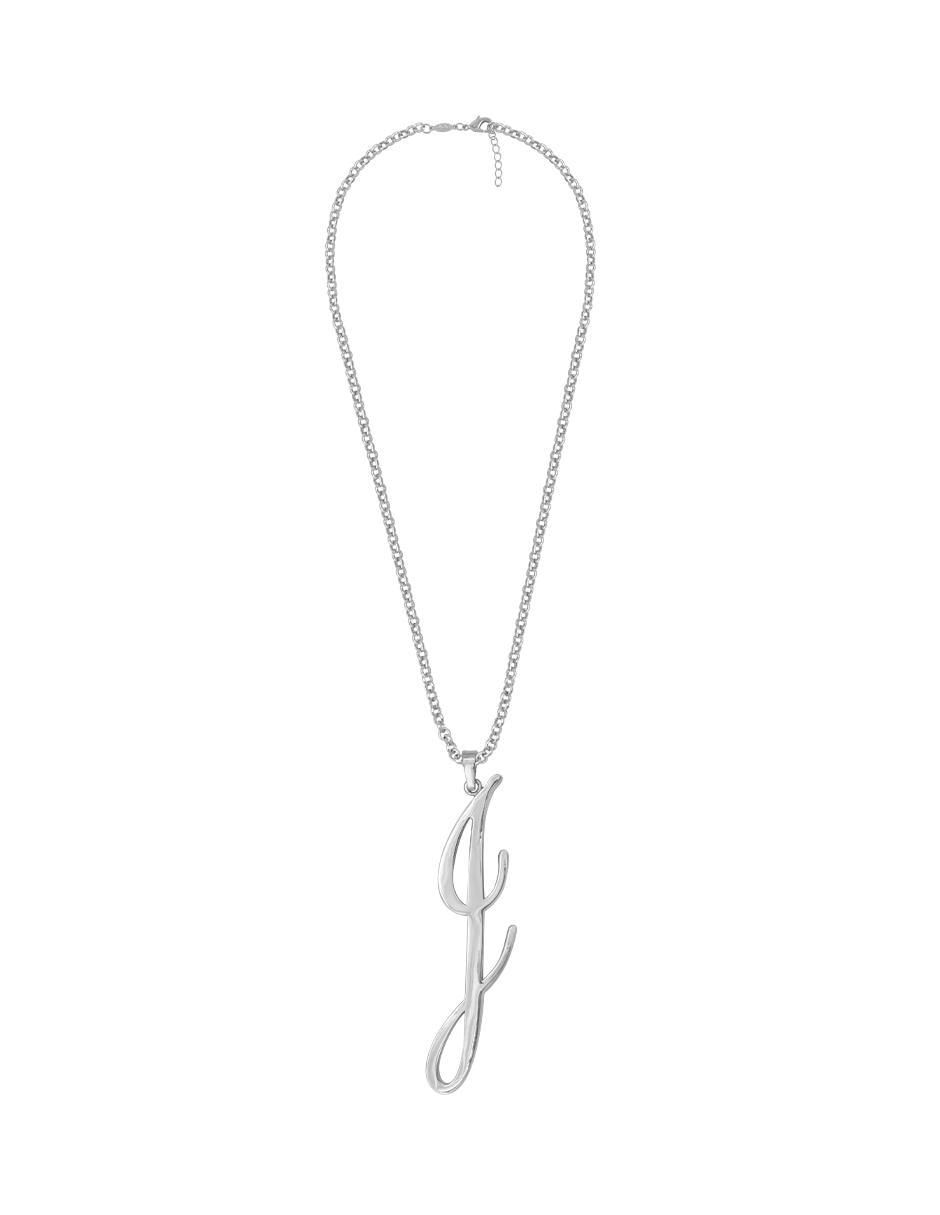 Collar con dije de letra j 3