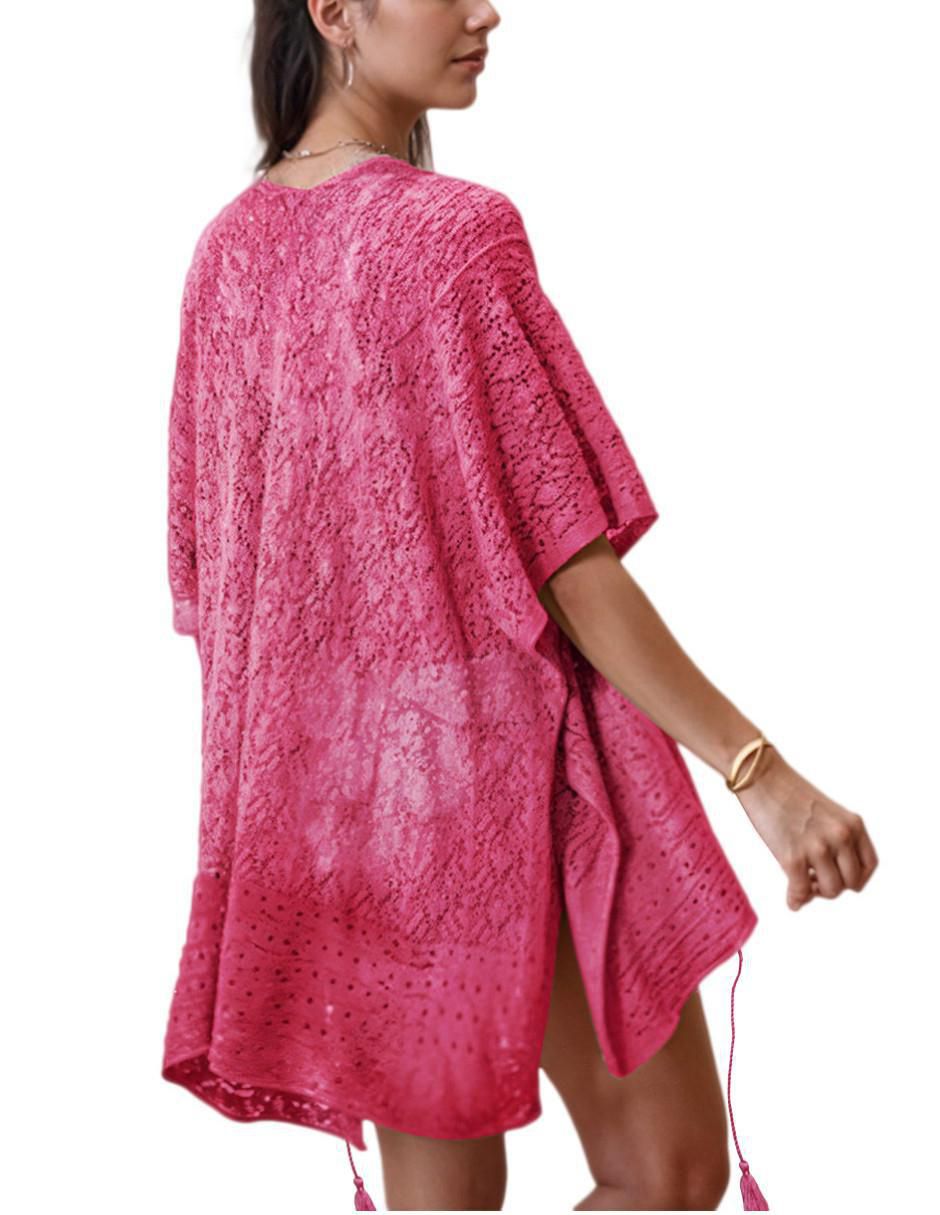 Salida de playa vestido Twist Side con borla para mujer