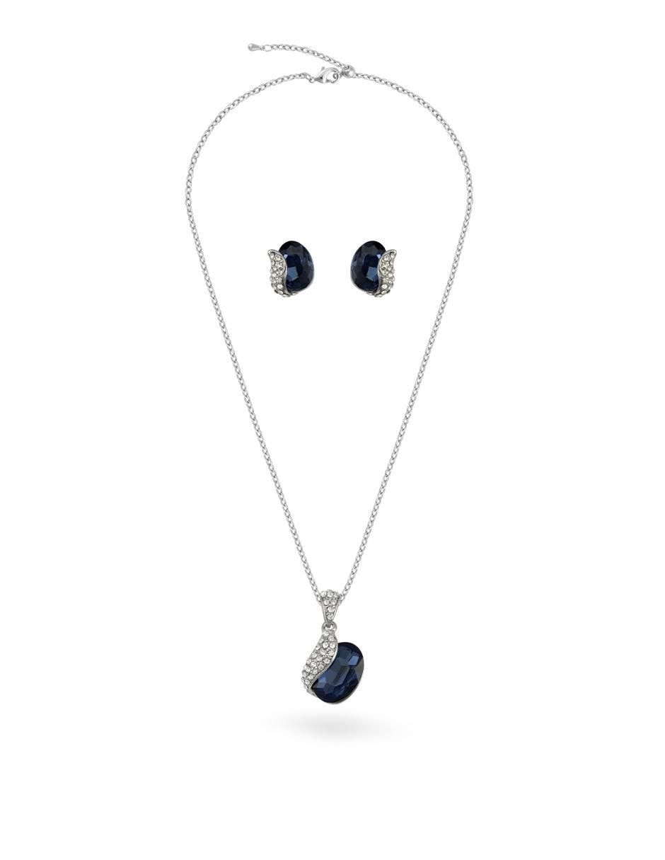 Aretes y collar cristal 2