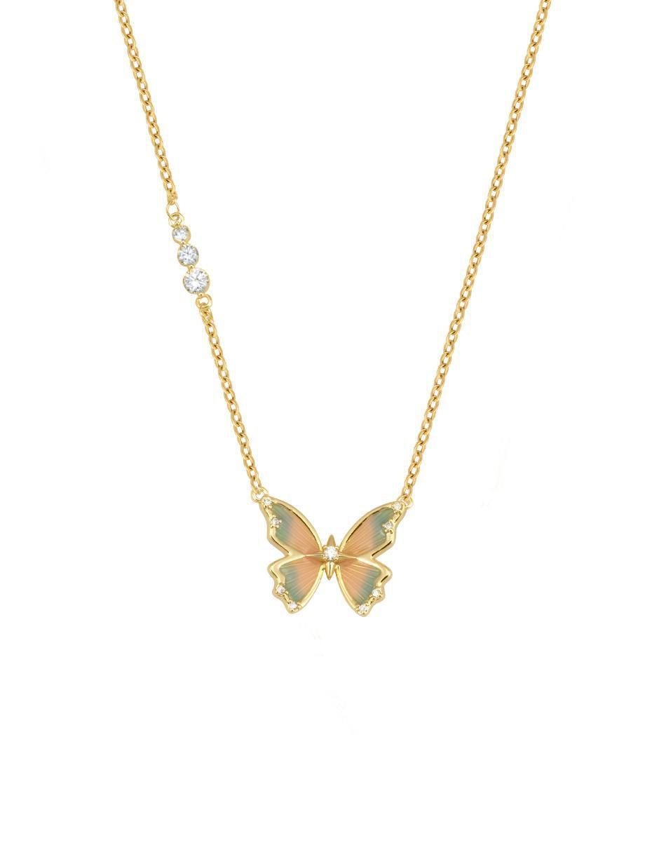 Collar de mariposa 18 K