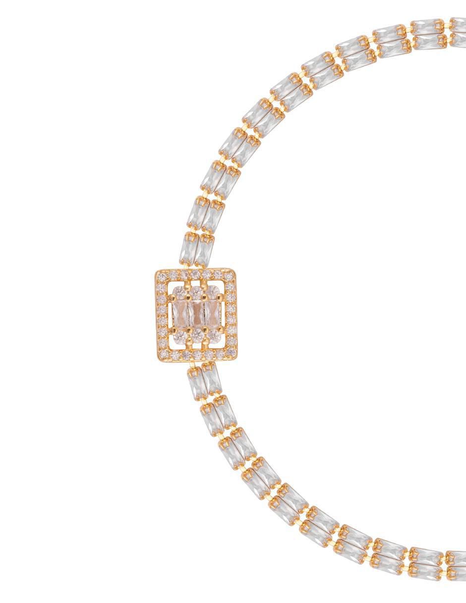 Pulsera 18 K con acabado chapa de oro 2