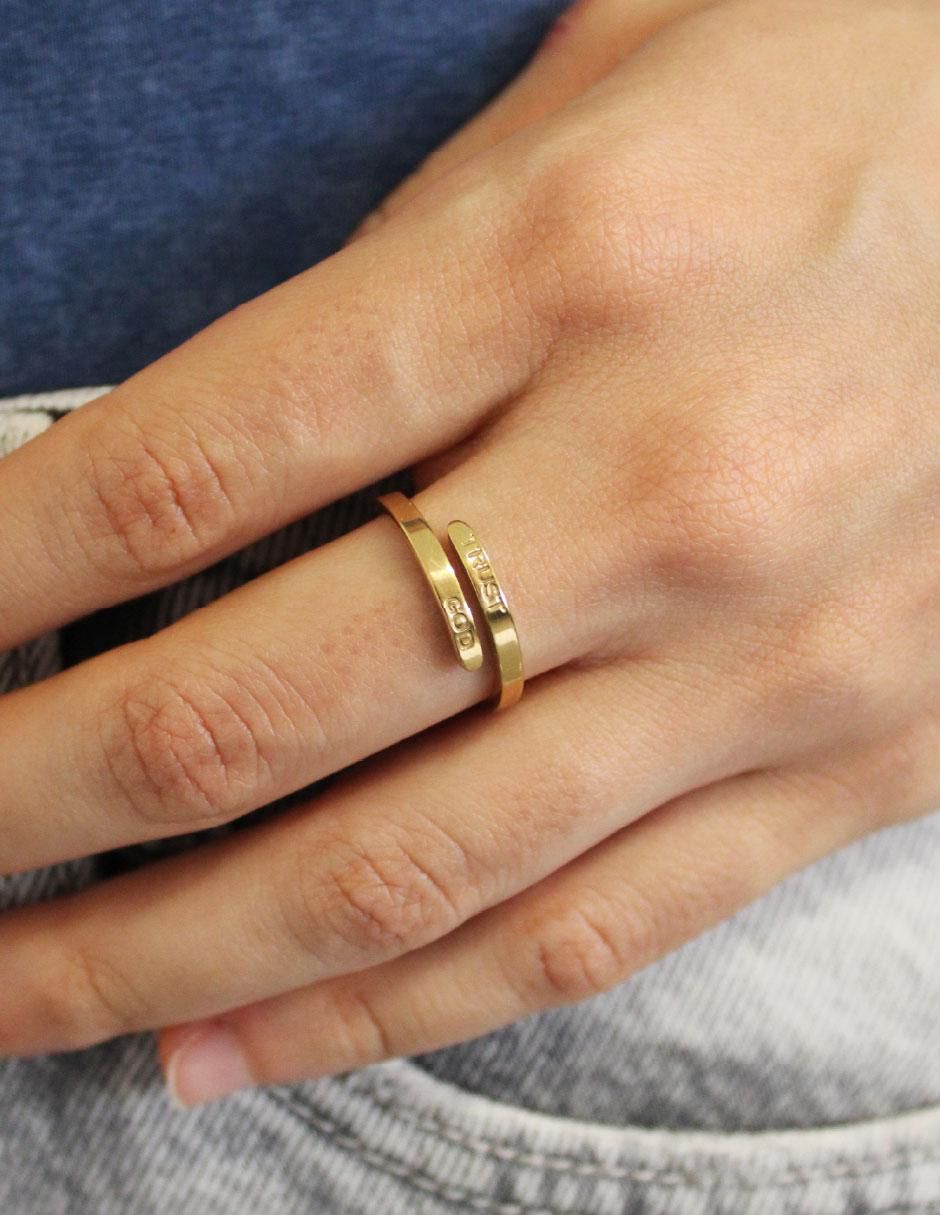 Anillo Catolica Cristo brillante 3