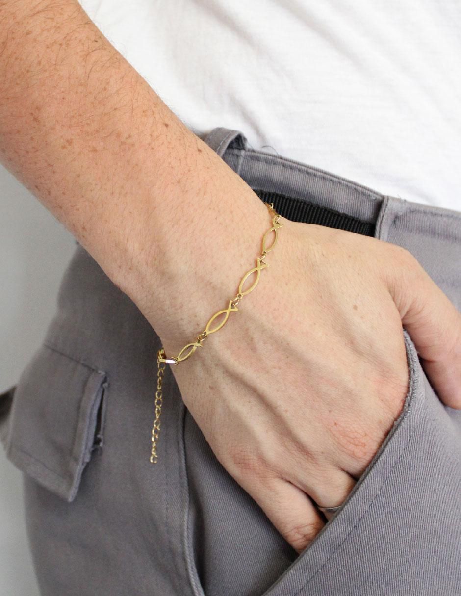Pulsera Católica con acabado brillante 3
