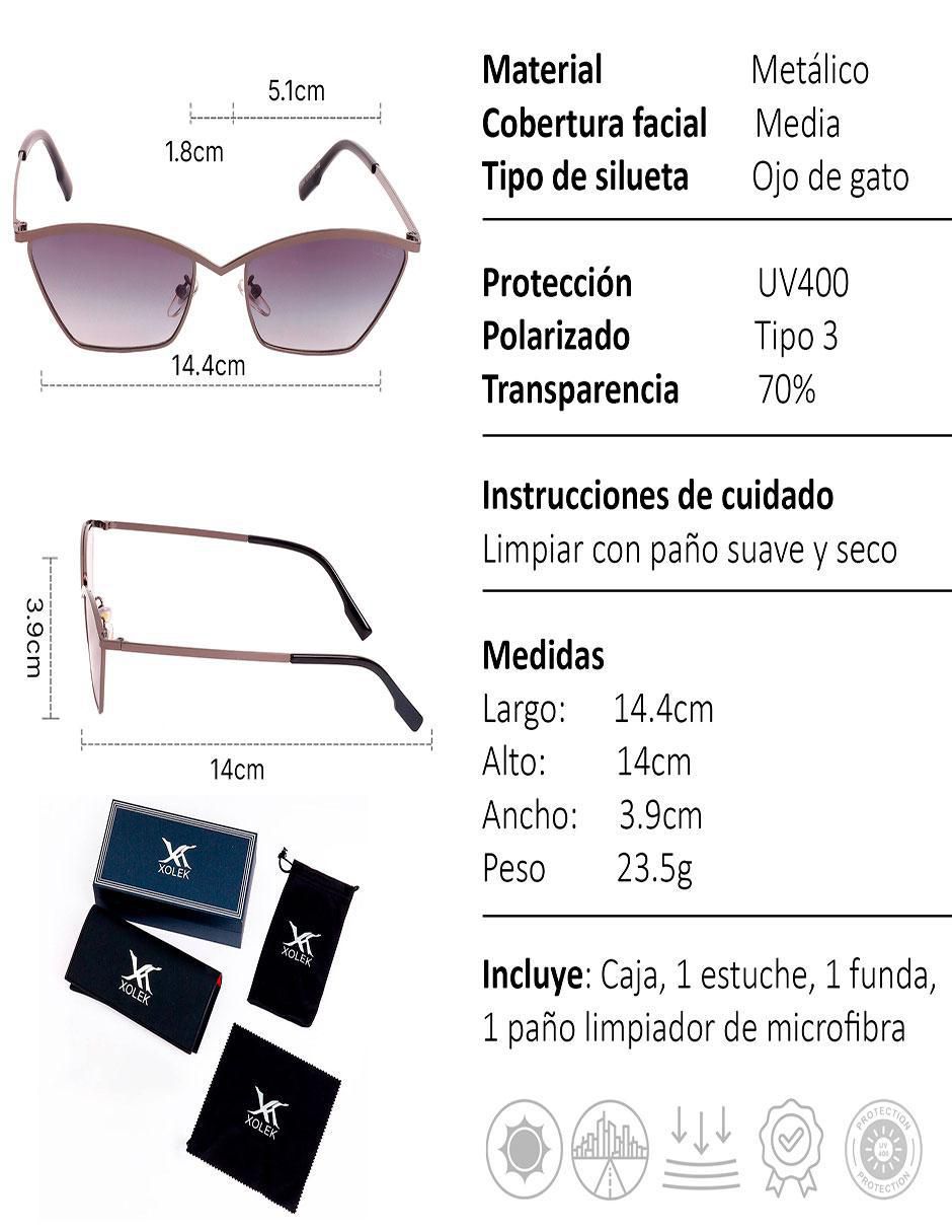 Lentes de sol XO-130-G para mujer 6