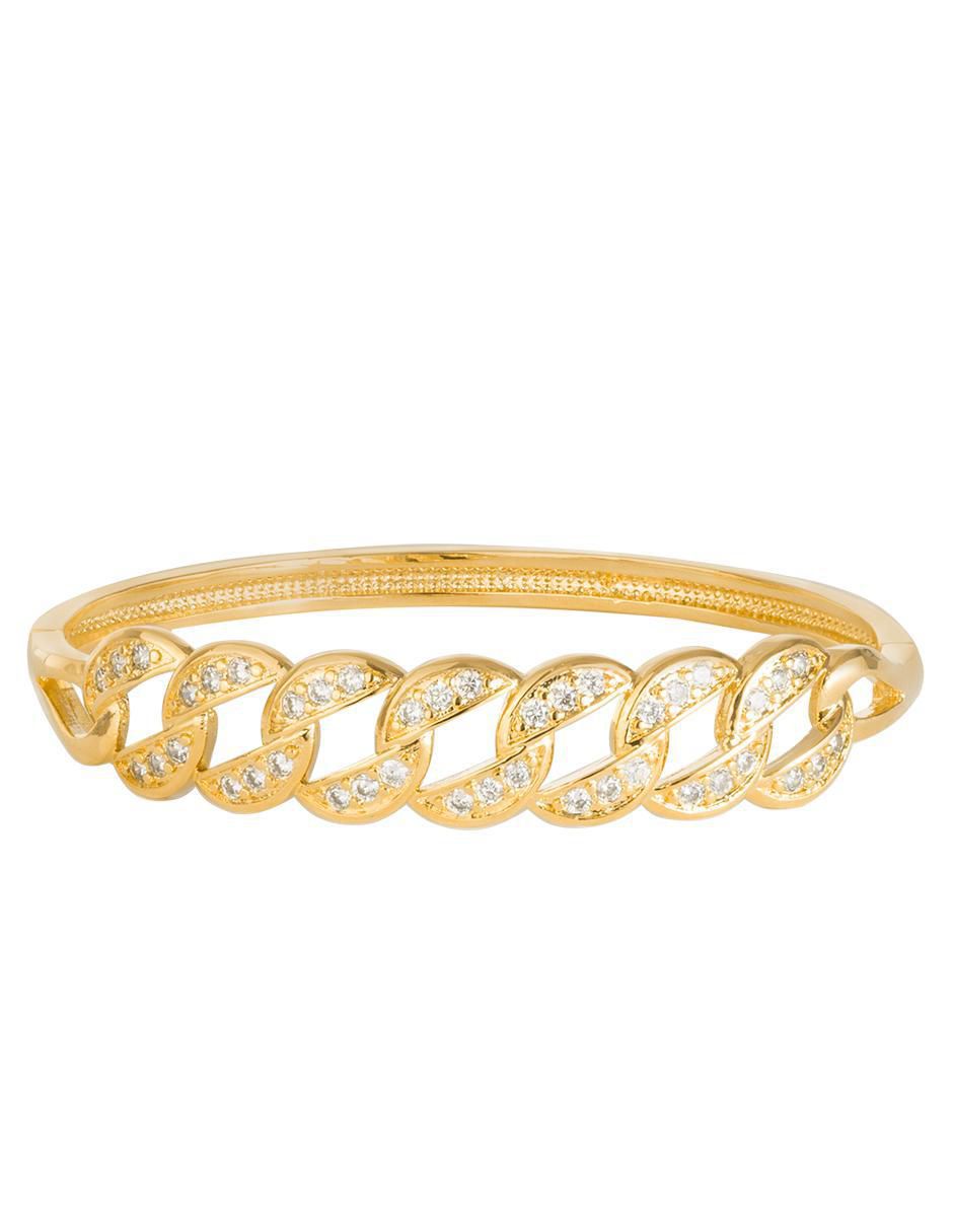Pulsera con acabado chapa de oro