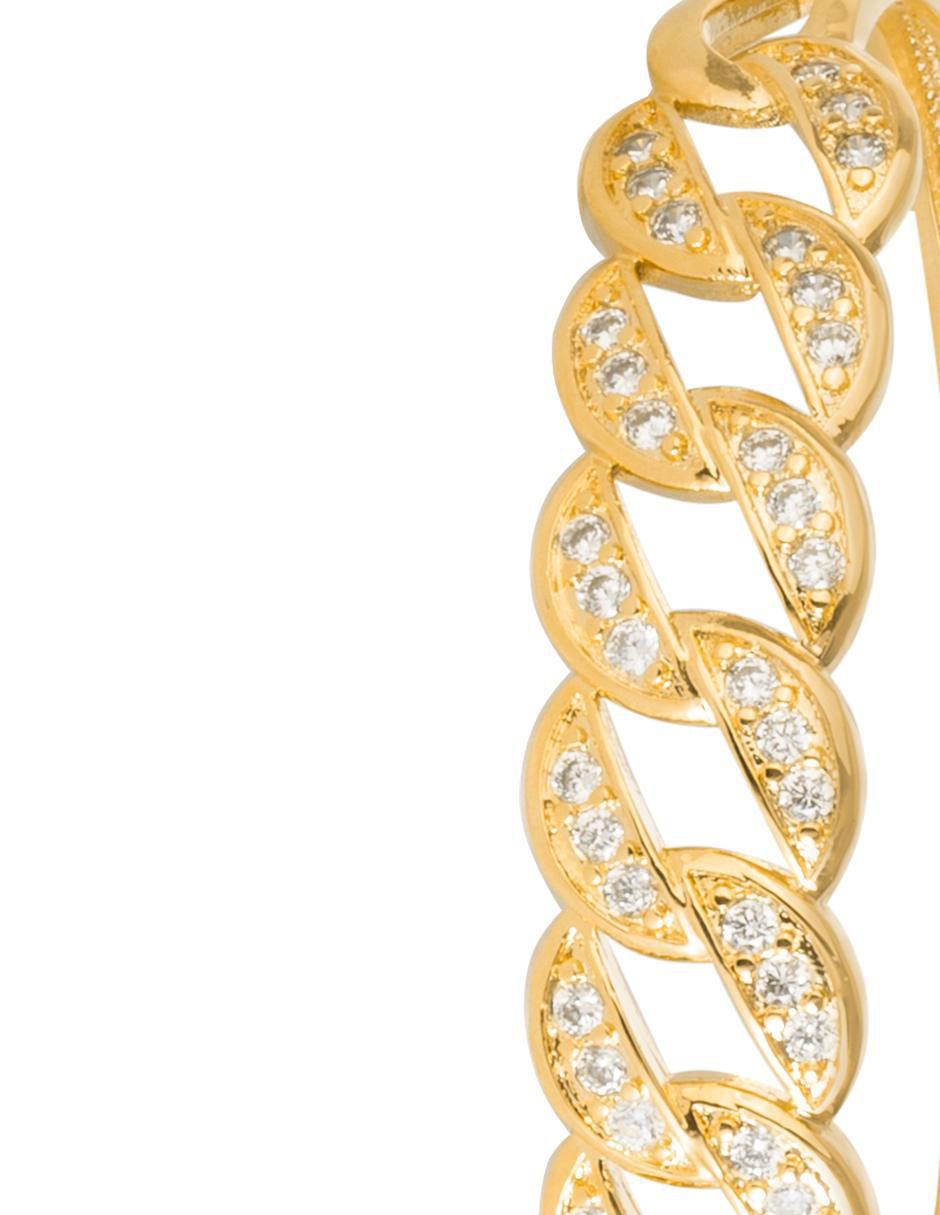 Pulsera con acabado chapa de oro 2