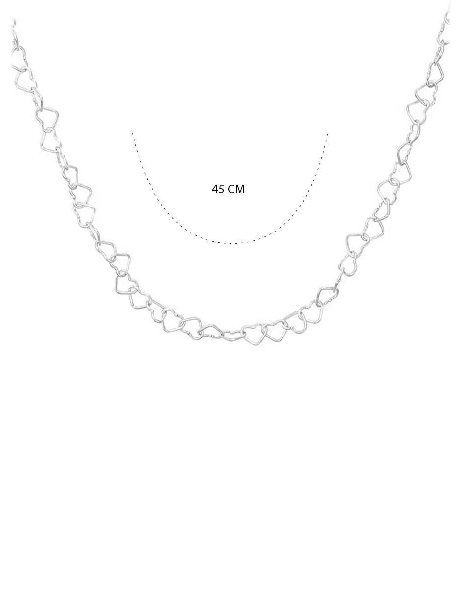 Collar de corazón de plata P925 7