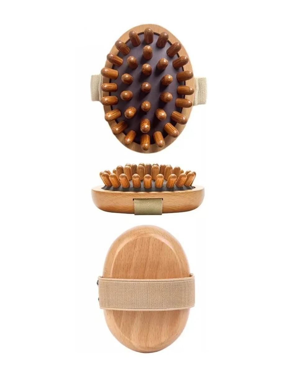 Set cepillo para cabello de madera 2