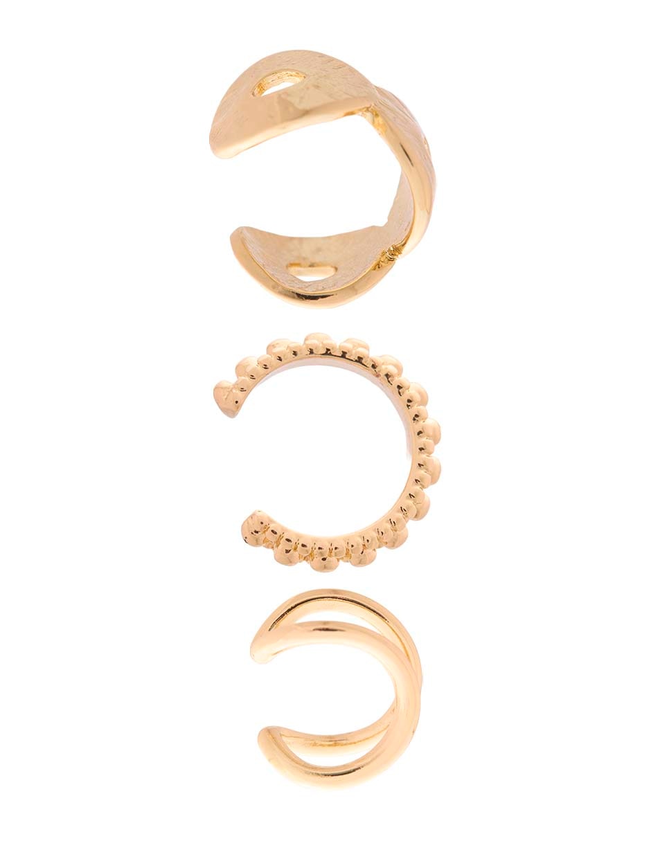 Set de aretes con acabado pulido 3