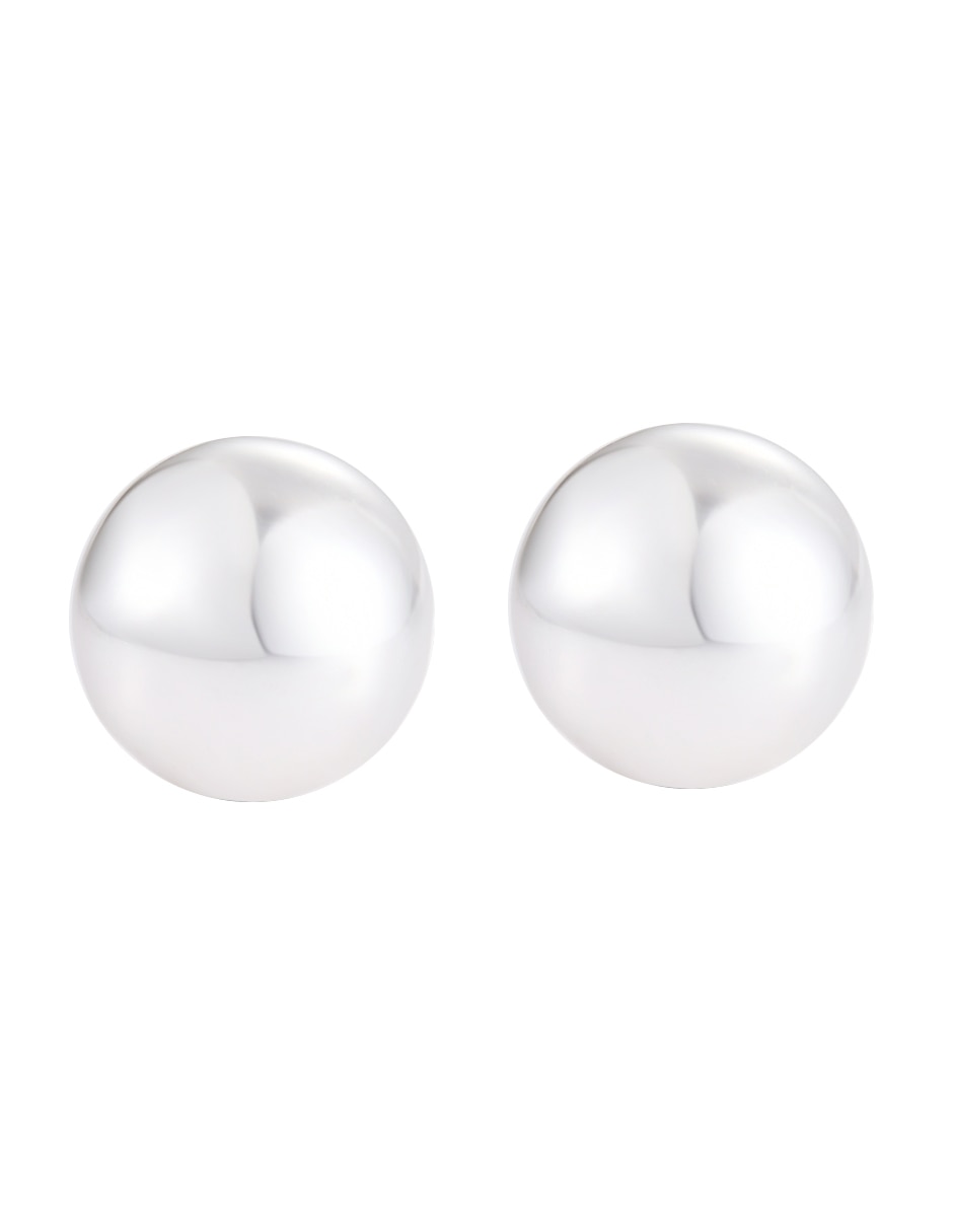 Aretes redondos con acabado brillante