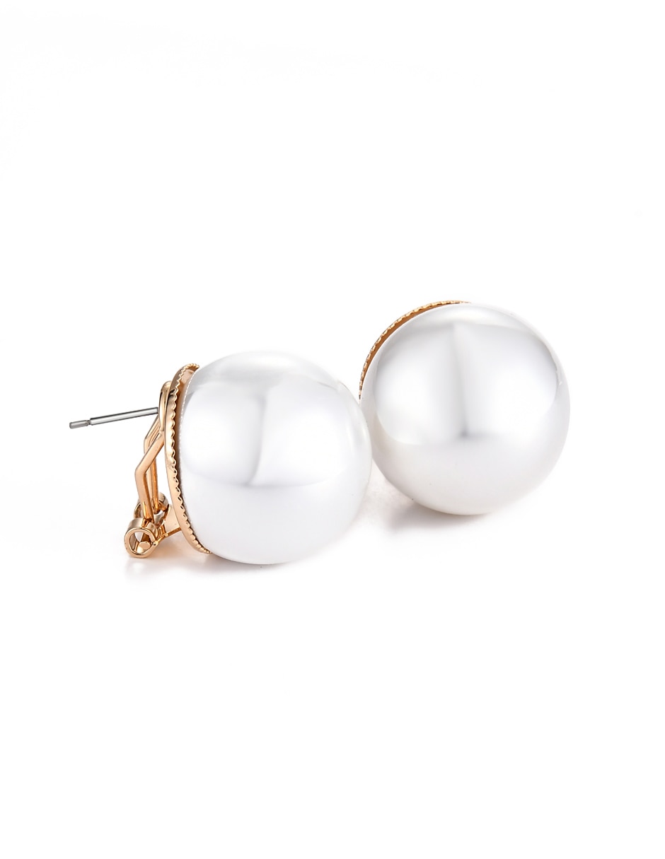 Aretes redondos con acabado brillante 2