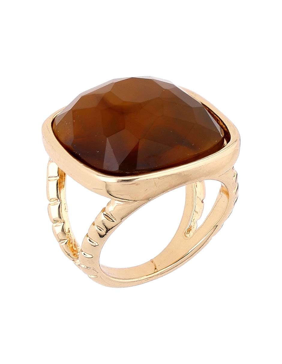 Anillo cuadrado pavé 3