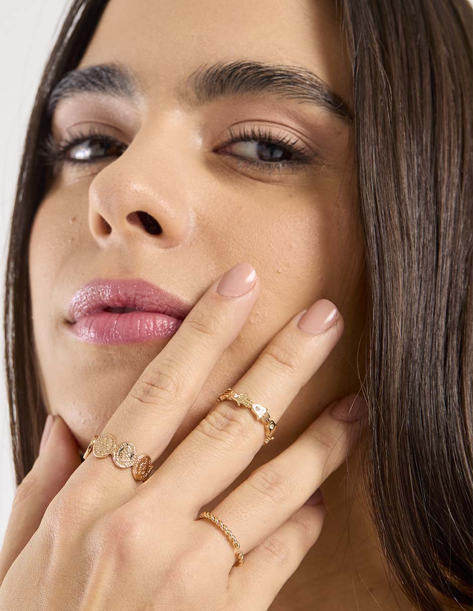 Set anillo brillante 4