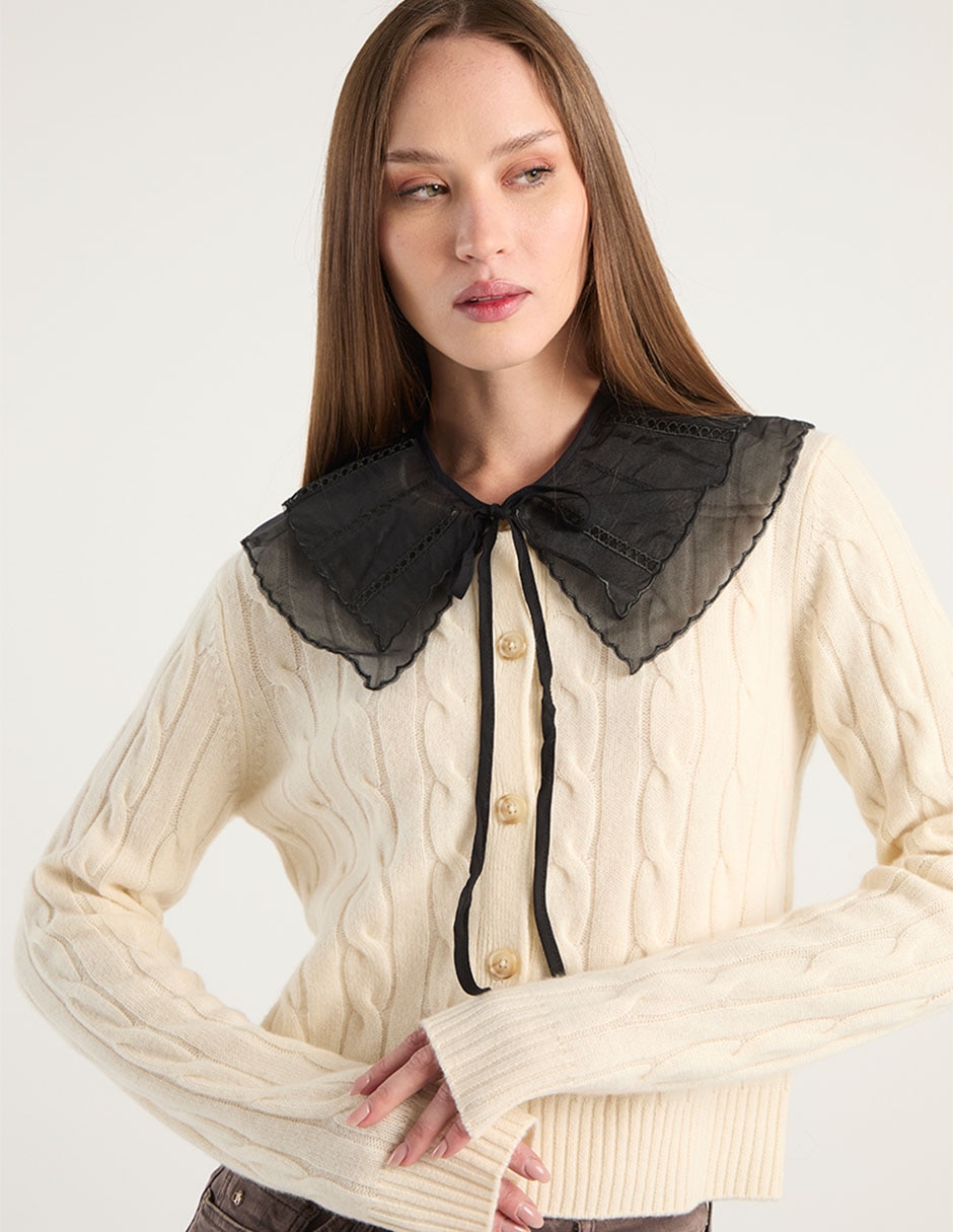 Cuello desmontable para mujer