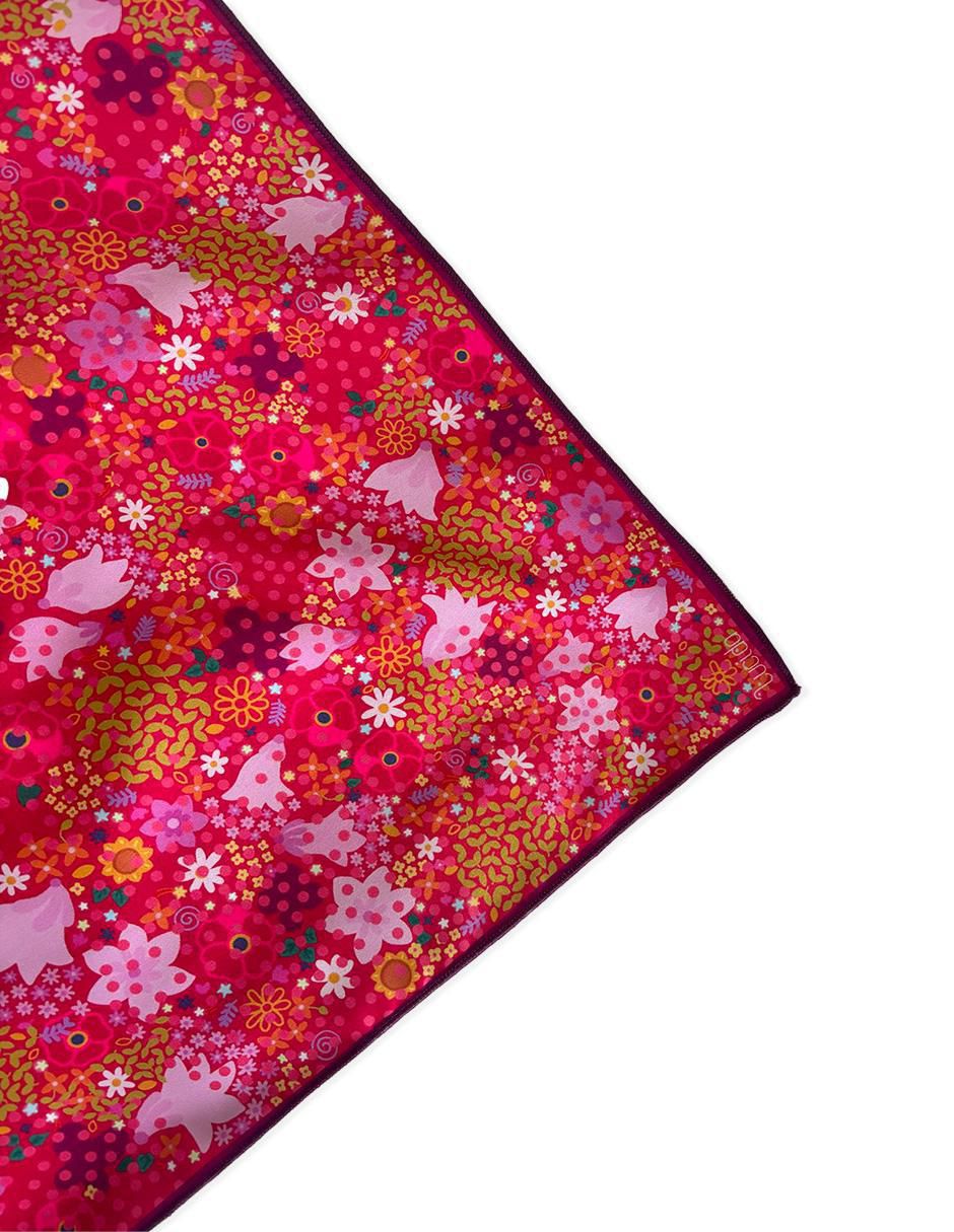 Mascada con estampado floral 3